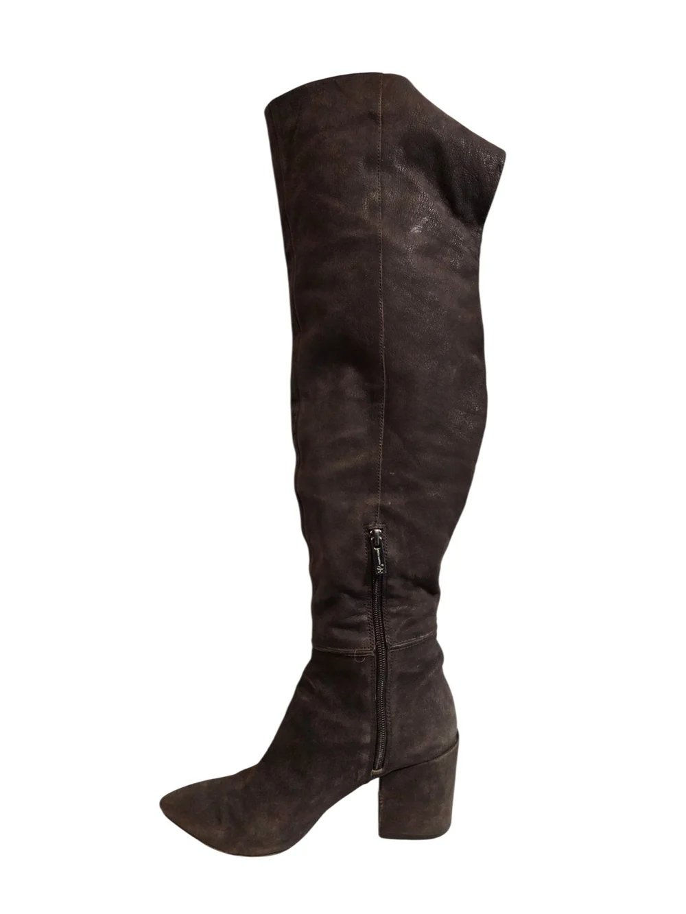 Jessica Simpson Chocolate Brown Over-The-Knee Boots Block Heel Size 7.5